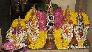 Shiva is worshiped as Kalyansundaresar, The lingam in the temple is believed to change colours five times during the day time. 